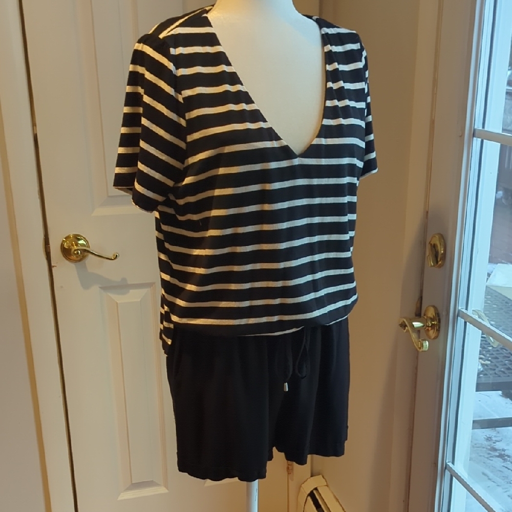 Elevenses Ivory and Ebony Romper